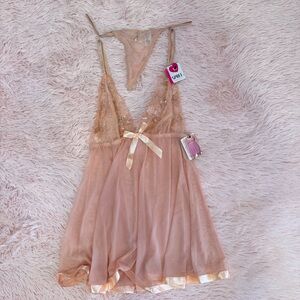 Spree Lingerie Peach 2pc Set